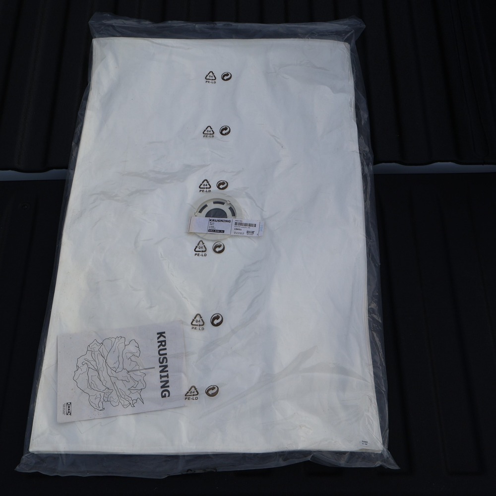 IKEA KRUSNING Pendant Lamp Shade Unisex 33in White Scandi Paper Cloud 502.599.21